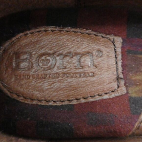 Born Sebra Brown Snakeskin Leather Comfort Loafers Flats Womens 8 - Picture 11 of 13